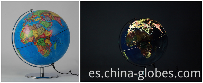 globo de luces de ciudad iluminado de 10 pulgadas illuminated 10 inch city lights globe
